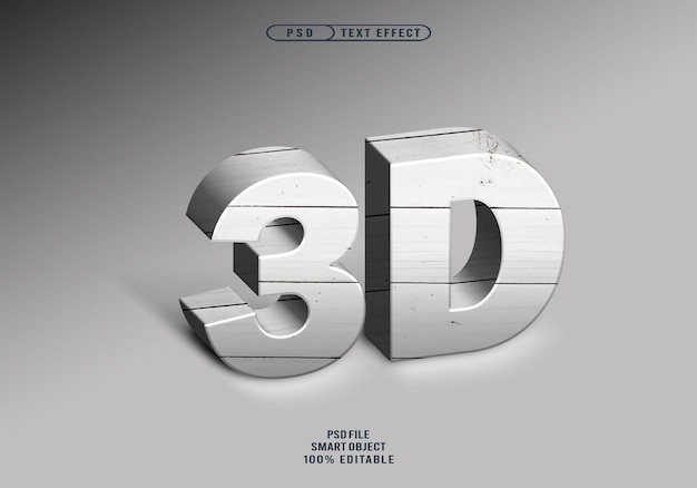 Luxury Wood Efectos de texto 3D realistas