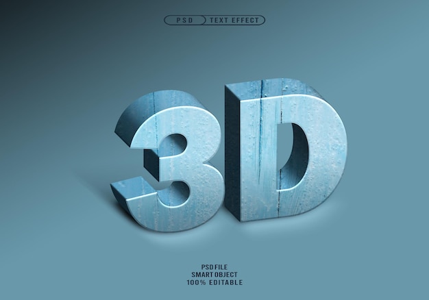 Luxury Wood Efectos de texto 3D realistas