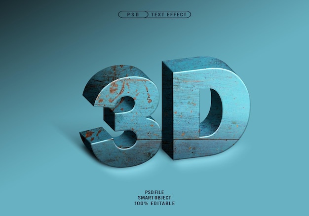Luxury Wood Efectos de texto 3D realistas