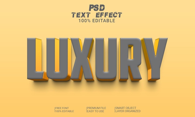 Luxus-3d-texteffekt-psd-datei