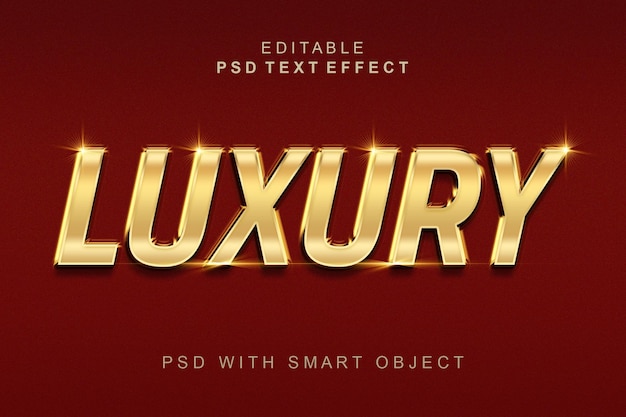 Luxus 3d-texteffekt