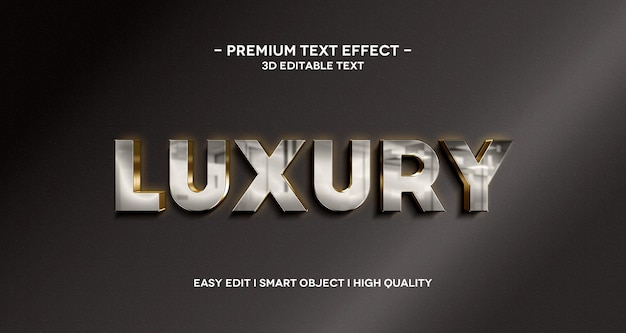 Luxus-3D-Textstil-Effektschablone