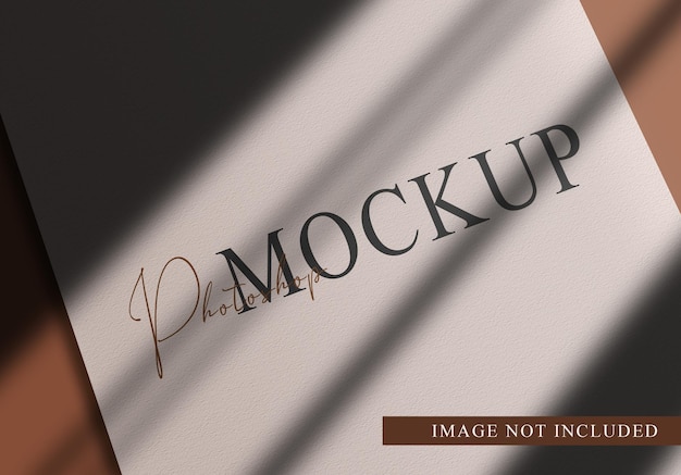 Luxus Blankopapier Mockup