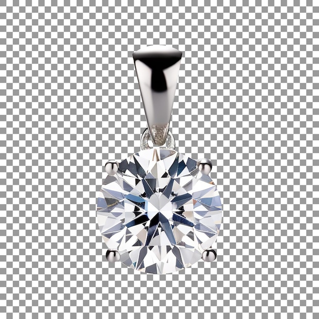 Luxus-Diamanten-Anhänger, isoliert auf einem transparenten Hintergrund