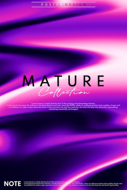 luxus-flüssigkeitskunstdesign für poster- oder flayer-designvorlage, violette wasserkunstfarbenillustration