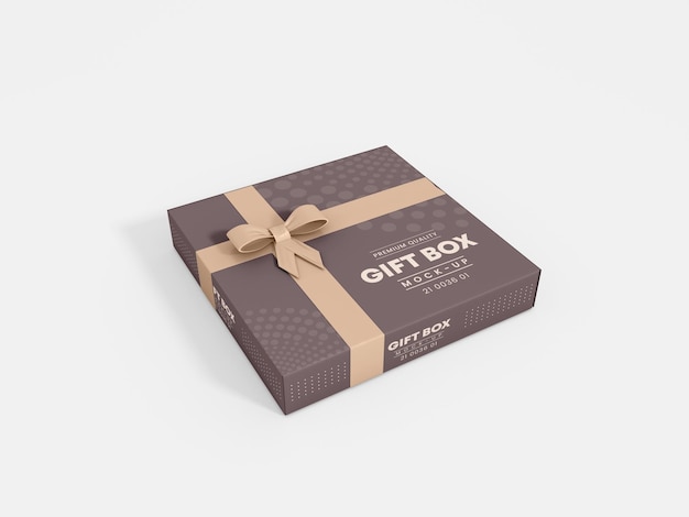 Luxus-Geschenkbox-Branding-Mockup