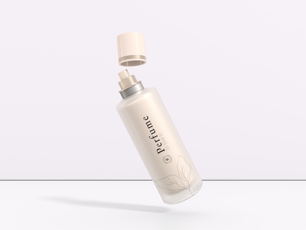 PSD luxus-glas-parfüm-sprühflaschebranding mockup