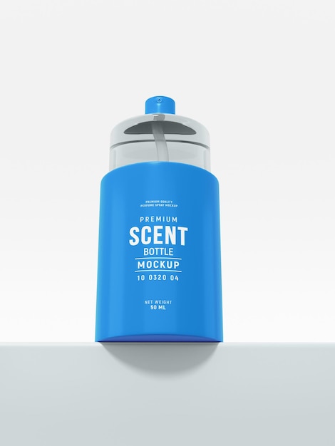 Luxus-parfüm-duft-sprühflasche branding mockup