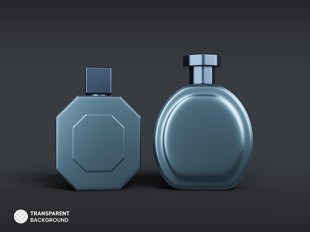 PSD luxus parfüm duft sprühflasche symbol isoliert 3d render illustration