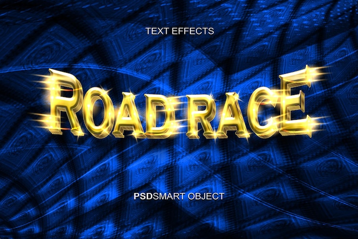 PSD luxus-speed-gold-3d-textstil-mockup