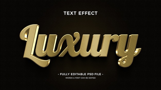 PSD luxus-text-effekt