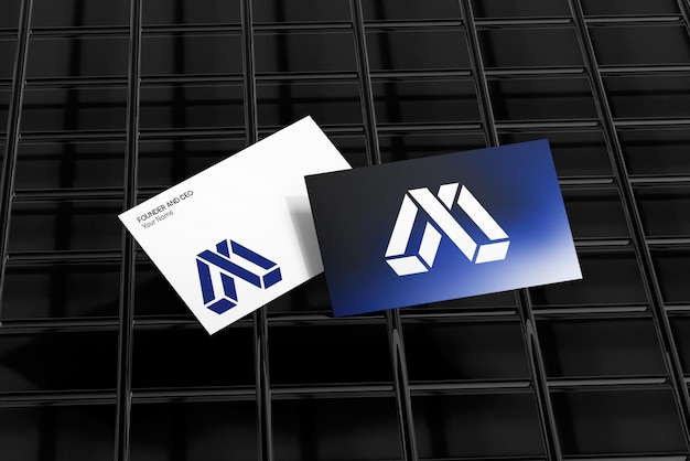 Luxus-Visitenkarten-Mockup-Design