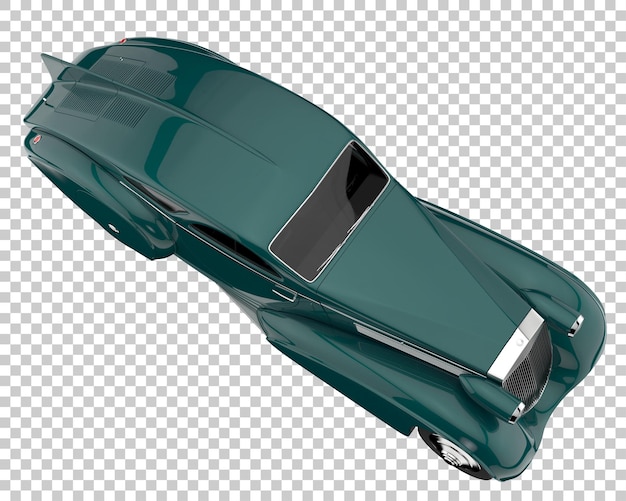 Luxusauto auf transparentem hintergrund. 3d-rendering - abbildung