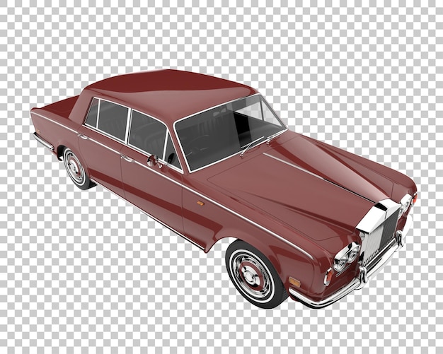 Luxusauto auf transparentem Hintergrund. 3D-Rendering - Abbildung