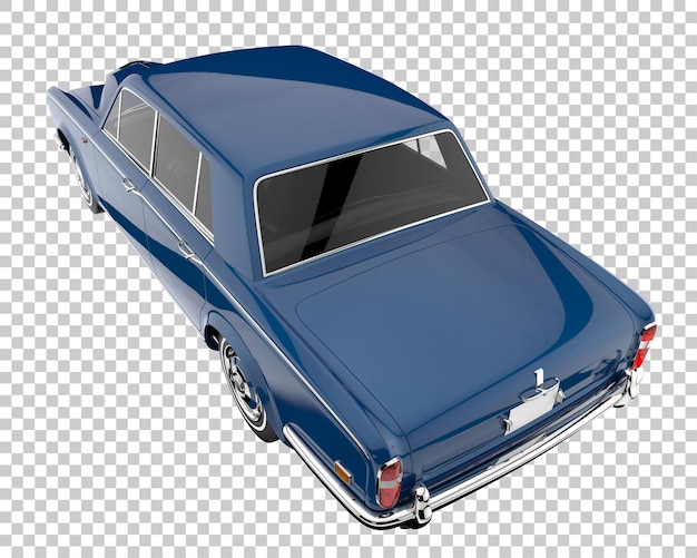 Luxusauto auf transparentem Hintergrund. 3D-Rendering - Abbildung
