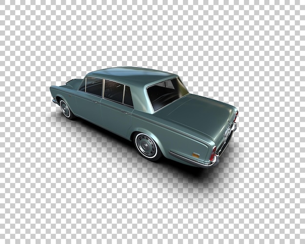 Luxusauto isoliert auf dem Hintergrund 3D-Rendering-Illustration