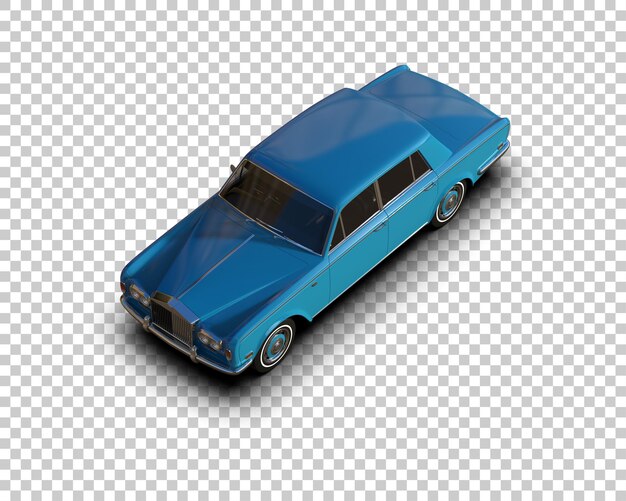 Luxusauto isoliert auf dem Hintergrund 3D-Rendering-Illustration