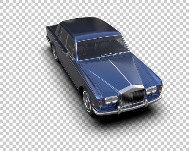 Luxusauto isoliert auf dem Hintergrund 3D-Rendering-Illustration