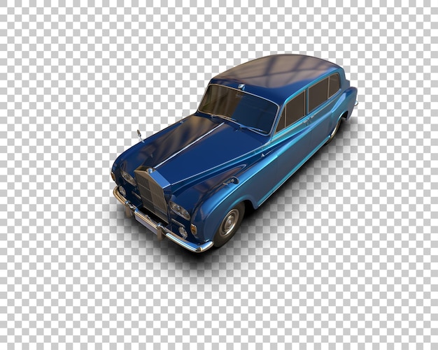 Luxusauto isoliert auf dem Hintergrund 3D-Rendering-Illustration