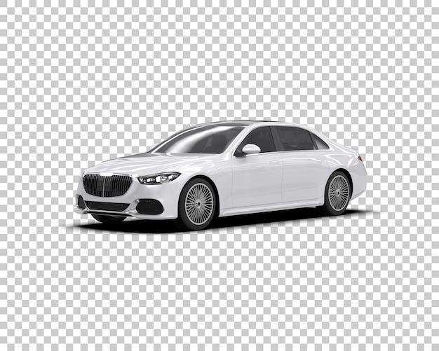 Luxusauto isoliert auf dem Hintergrund 3D-Rendering-Illustration