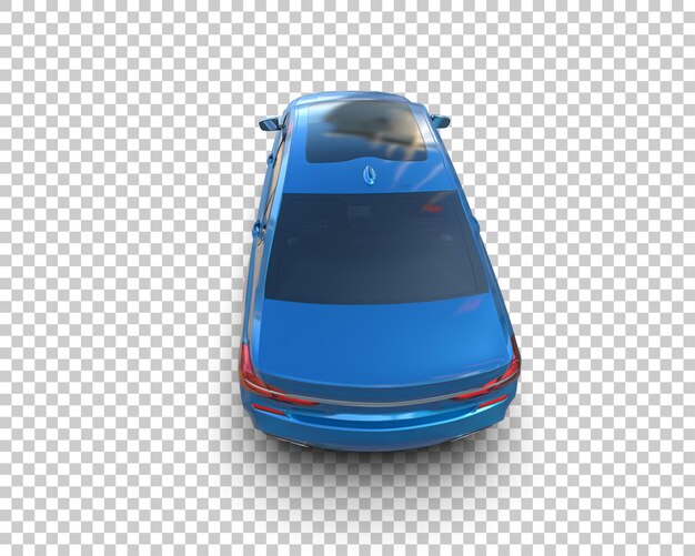 Luxusauto isoliert auf dem Hintergrund 3D-Rendering-Illustration