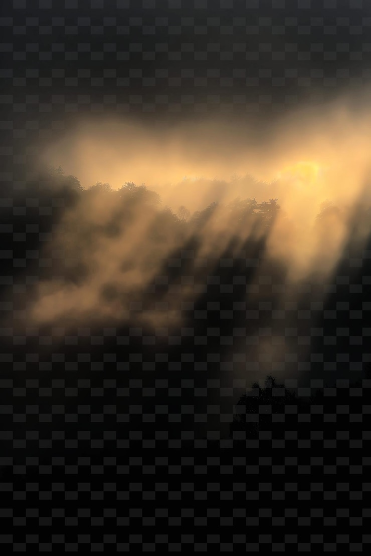 PSD luz del amanecer con colores pastel cálidos radiantes que mejoran la esperanza png y2k diseño de efectos de luz de neón