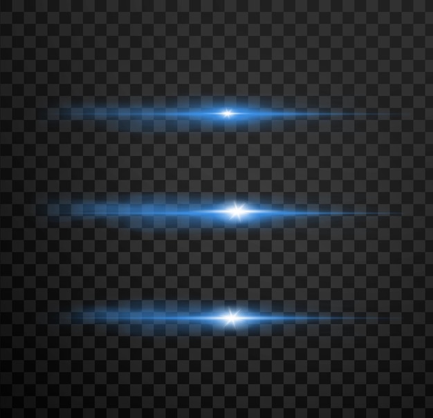La luz azul brilla sobre un fondo gris