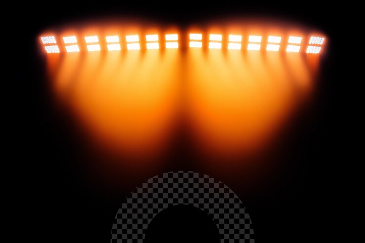 PSD una luz brillante está encendida en el fondo con un letrero que dice la palabra en él