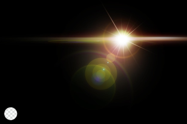 La luz brillante explota el destello de luz color dorado rayo del sol brillante luz deslumbrante especial | Archivo PSD Premium