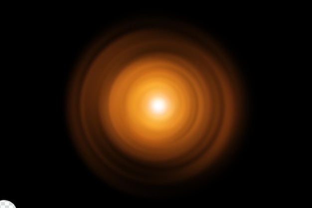 Luz espiral brilhante dourada