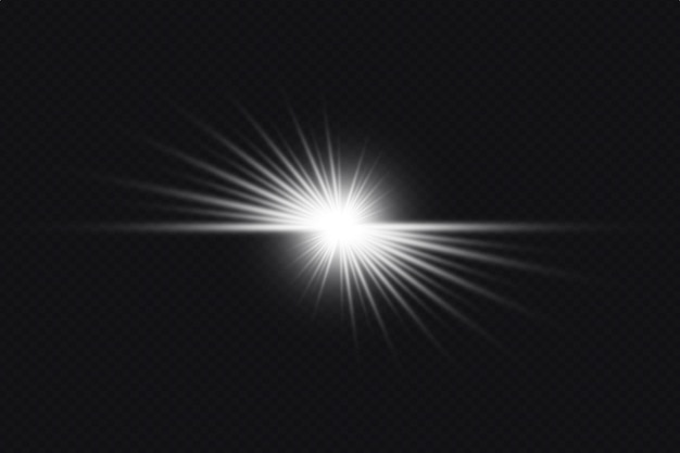 Luz de explosión de estrellas sobre un fondo oscuro
