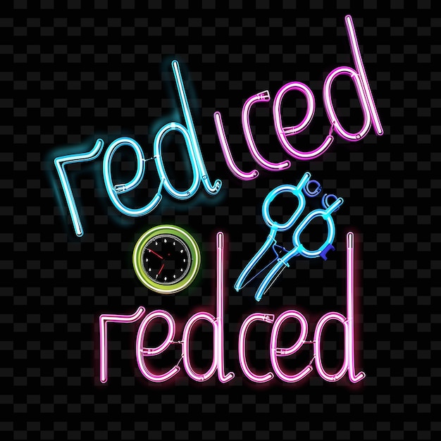 Luz de neón reducida de texto reducido con neón Chartreuse Color PNG Y2K Inspirado Decorativo