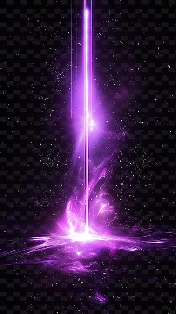 PSD luz púrpura sobre un fondo negro