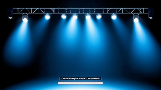 Luz de los reflectores del teatro