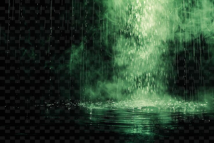 PSD una luz verde en el agua