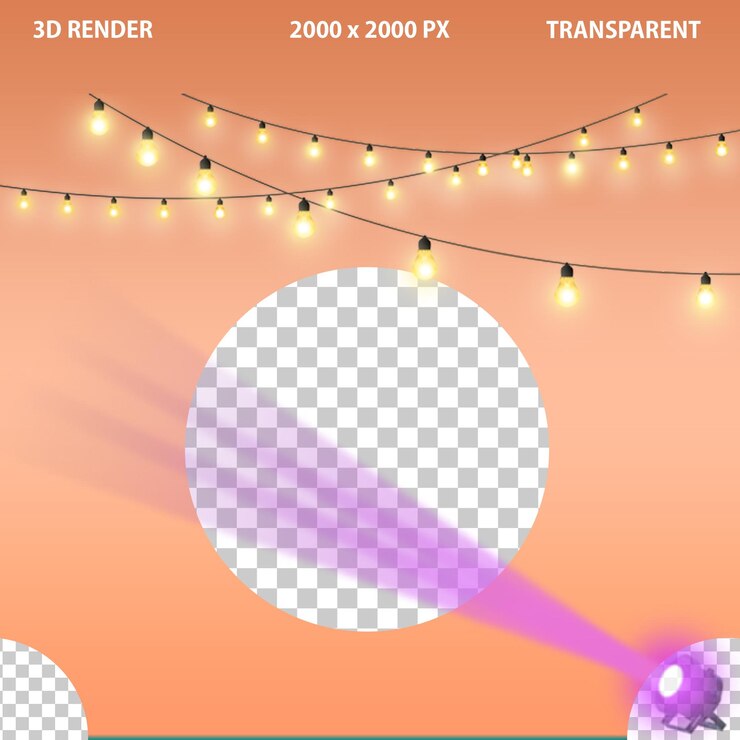 PSD luzes e lâmpadas brilhantes efeitos png fundo transparente sobreposições isoladas