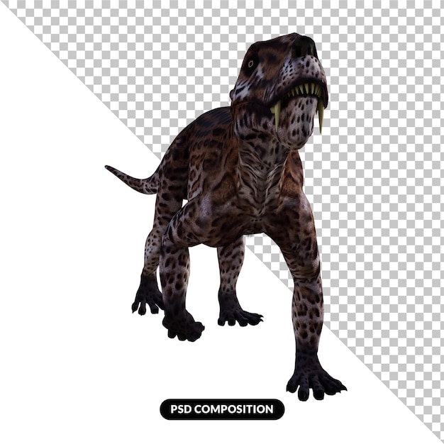 Lycaenops dinosaurio aislado render 3d