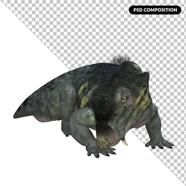 PSD lystrosaurus aus der perm-ära 3d-rendering