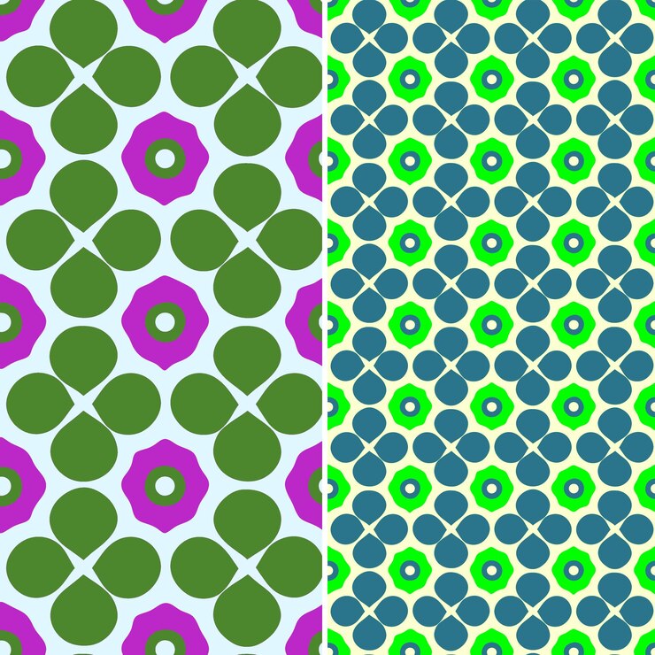 PSD m9 quince com formas semelhantes a flores e design vintage com vetor único de padrão de frutas tropicais