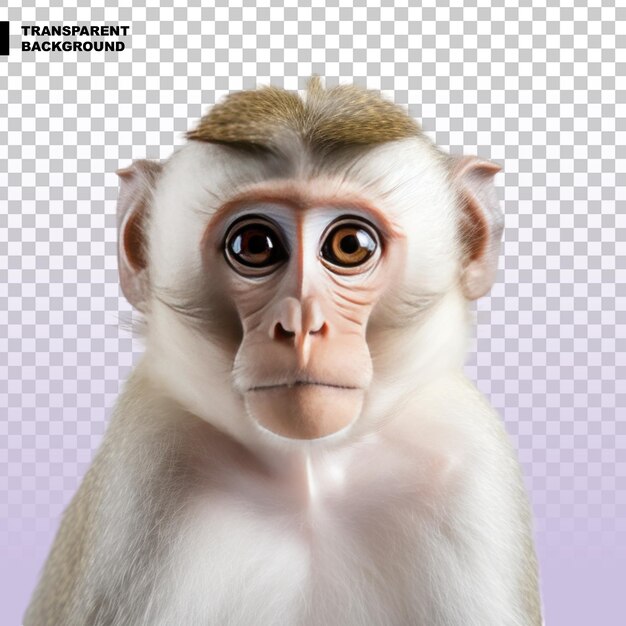 PSD macaco em fundo transparente