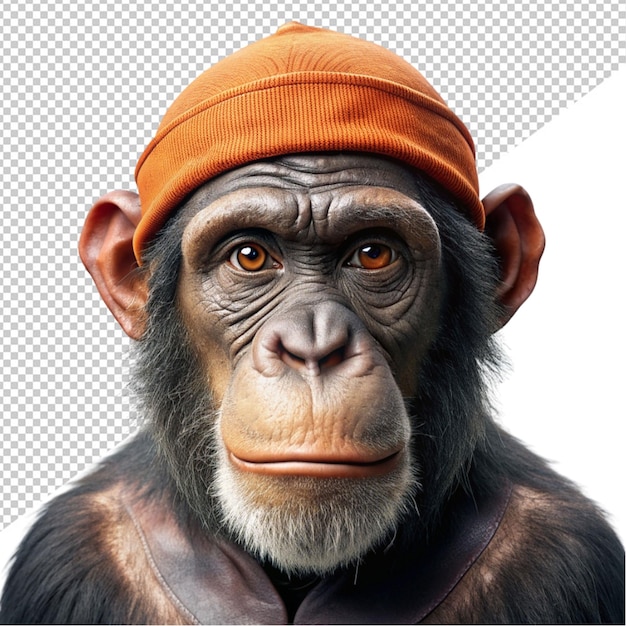 PSD macaco em fundo transparente