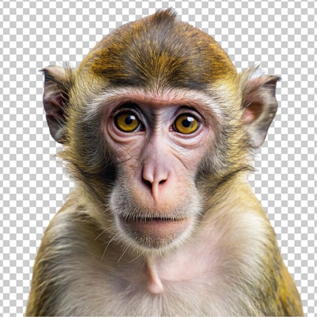 PSD macaco em fundo transparente