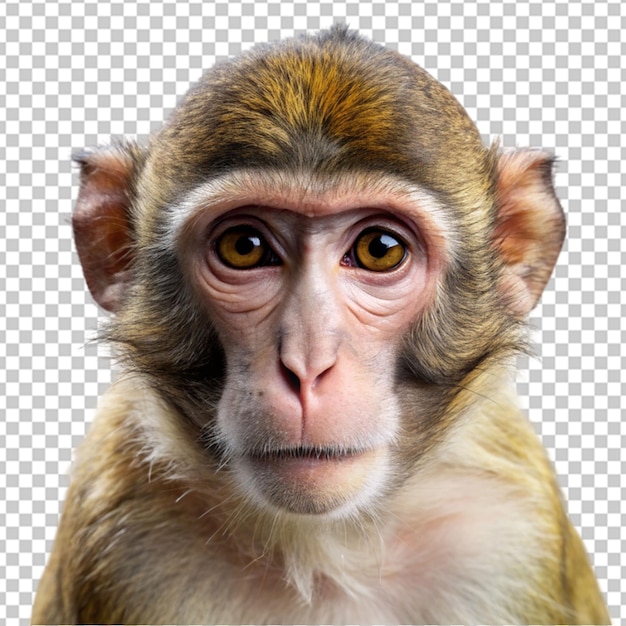 PSD macaco em fundo transparente