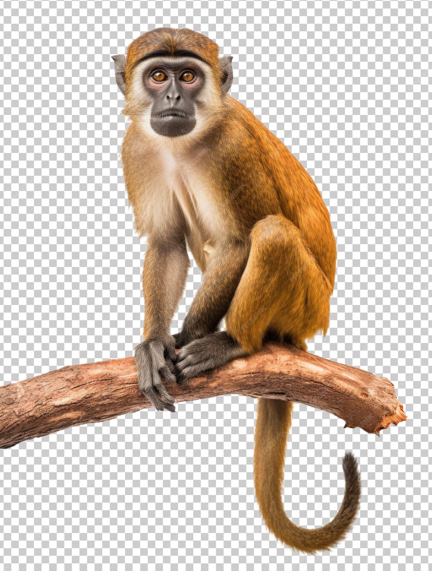 Desenho de filhote de macaco da selva de PNG Transparente