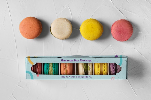 PSD macaron-box-mockup-design