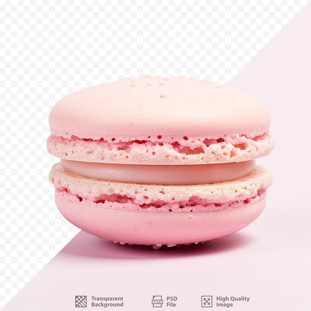 PSD macaron sur fond transparent