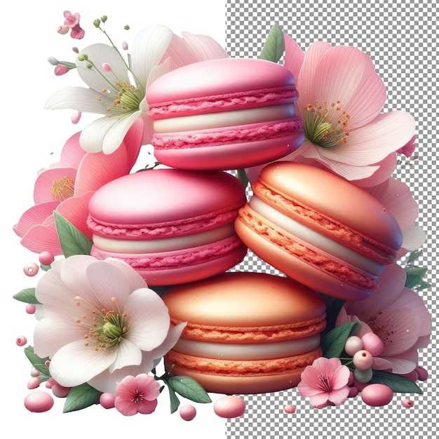 Macaron Madness Explorez La Beauté Des Macarons 3d Isolés