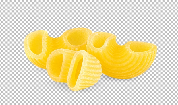 Macaroni isolé sur la couche alpha