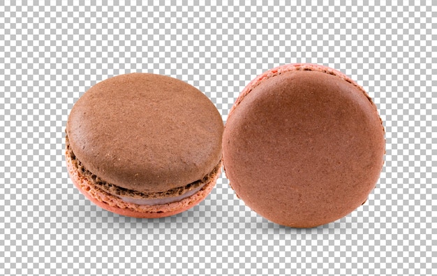 PSD macarons isolés sur couche alpha