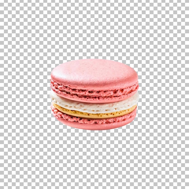Macaroon isolé sur un fond transparent